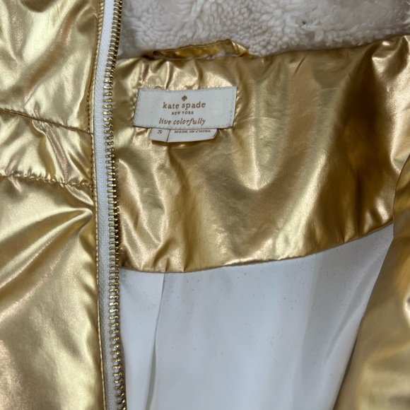 Kate Spade Gold Puffer Jacket - Picture 5 of 5